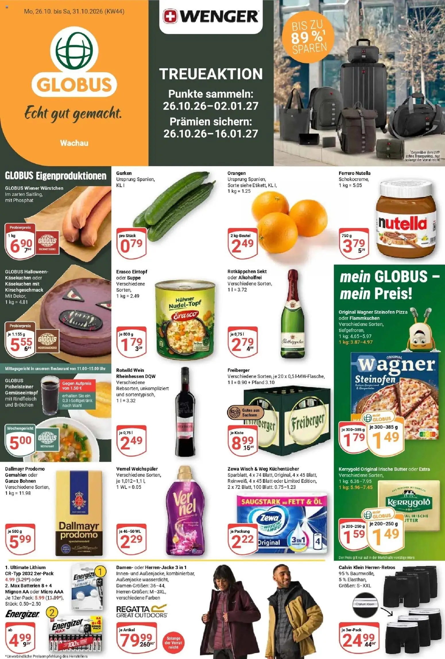 Vorschau von dem Prospekt des Geschäftes Globus, gültig ab dem 26.10.2026