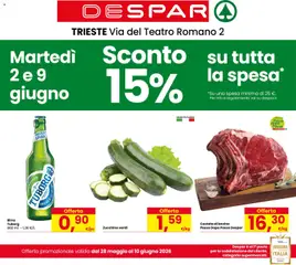 Anteprima dell'opuscolo Despar volantino Trieste dal negozio Despar valido da 28/05/2026