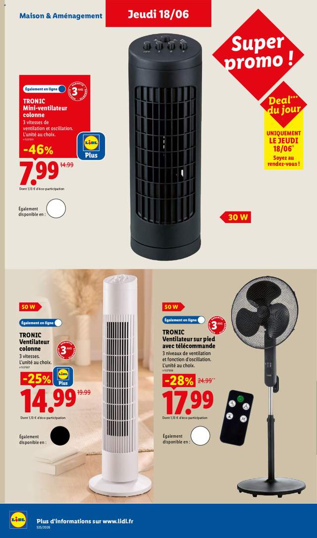 Nouveau catalogue Lidl à partir du 18/06