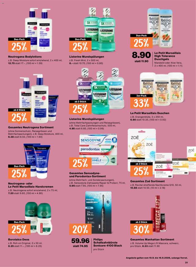 Neue Migros Aktionen ab 10.09.