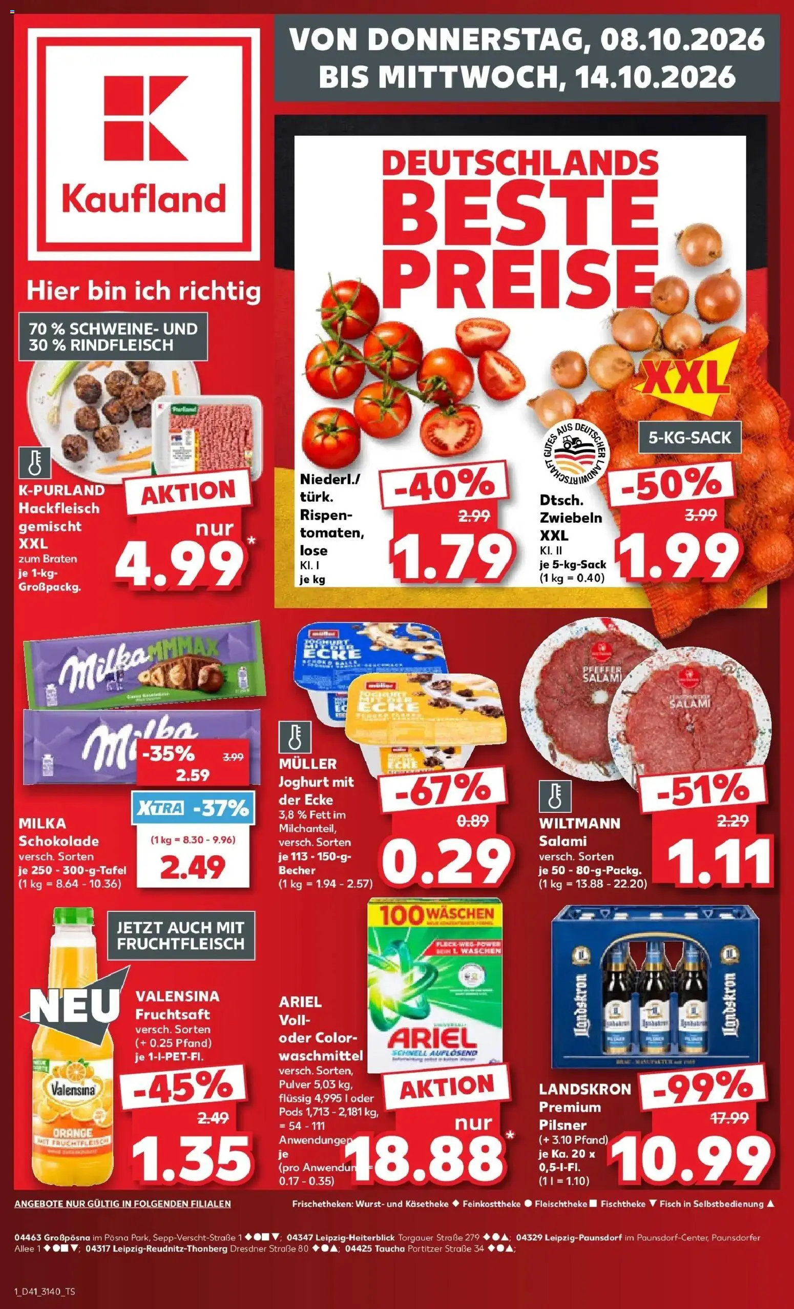 Vorschau von dem Prospekt des Geschäftes Kaufland, gültig ab dem 08.10.2026