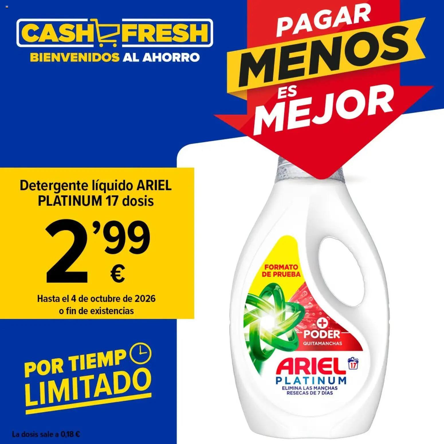 Vista previa del folleto de la tienda Cash Fresh válido desde el 28/09/2026 