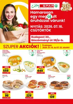 Spar - Spar City Bp. XIII. Böszörményi út szórólap megtekintése, amely érvényes 2026.07.16.-től