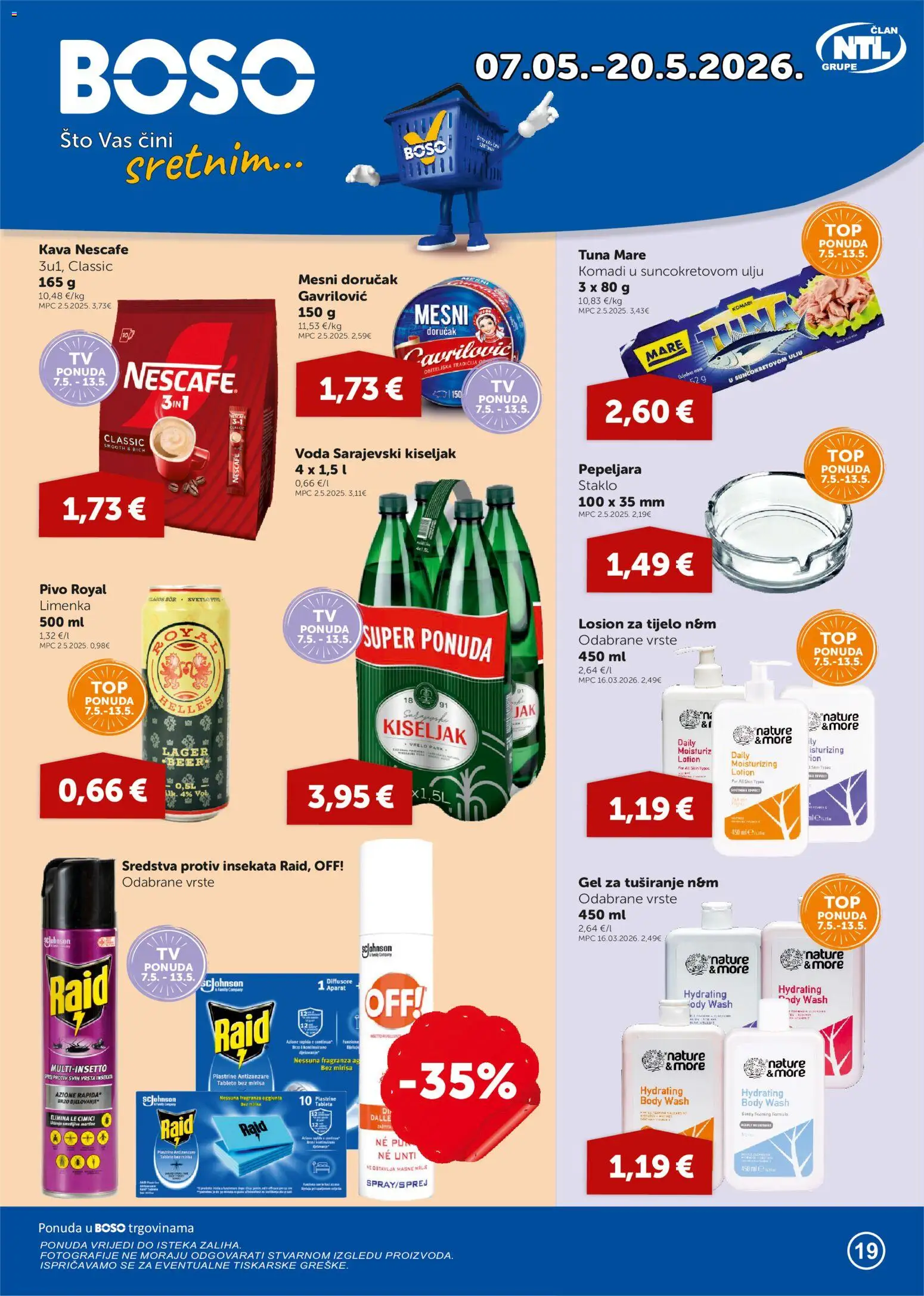 Pregled letka Boso Katalog trgovine Boso vrijedi od 07.05.2026