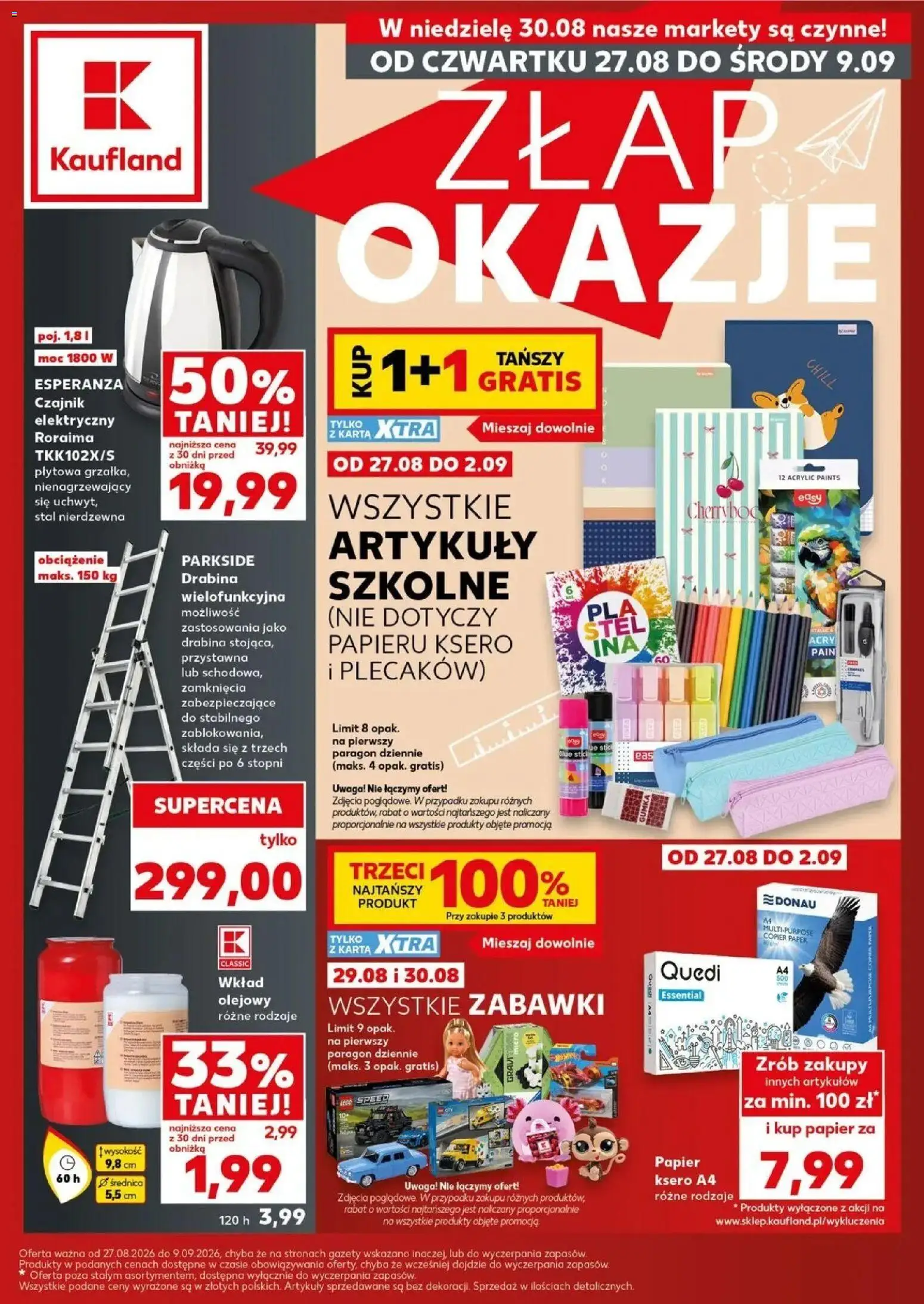 Pogląd gazetki "Kaufland gazetka - Złap Okazje" ze sklepu Kaufland ważnej od 27.08.2026
