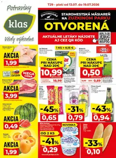 Náhľad Klas letáku platného od 13.07.2026
