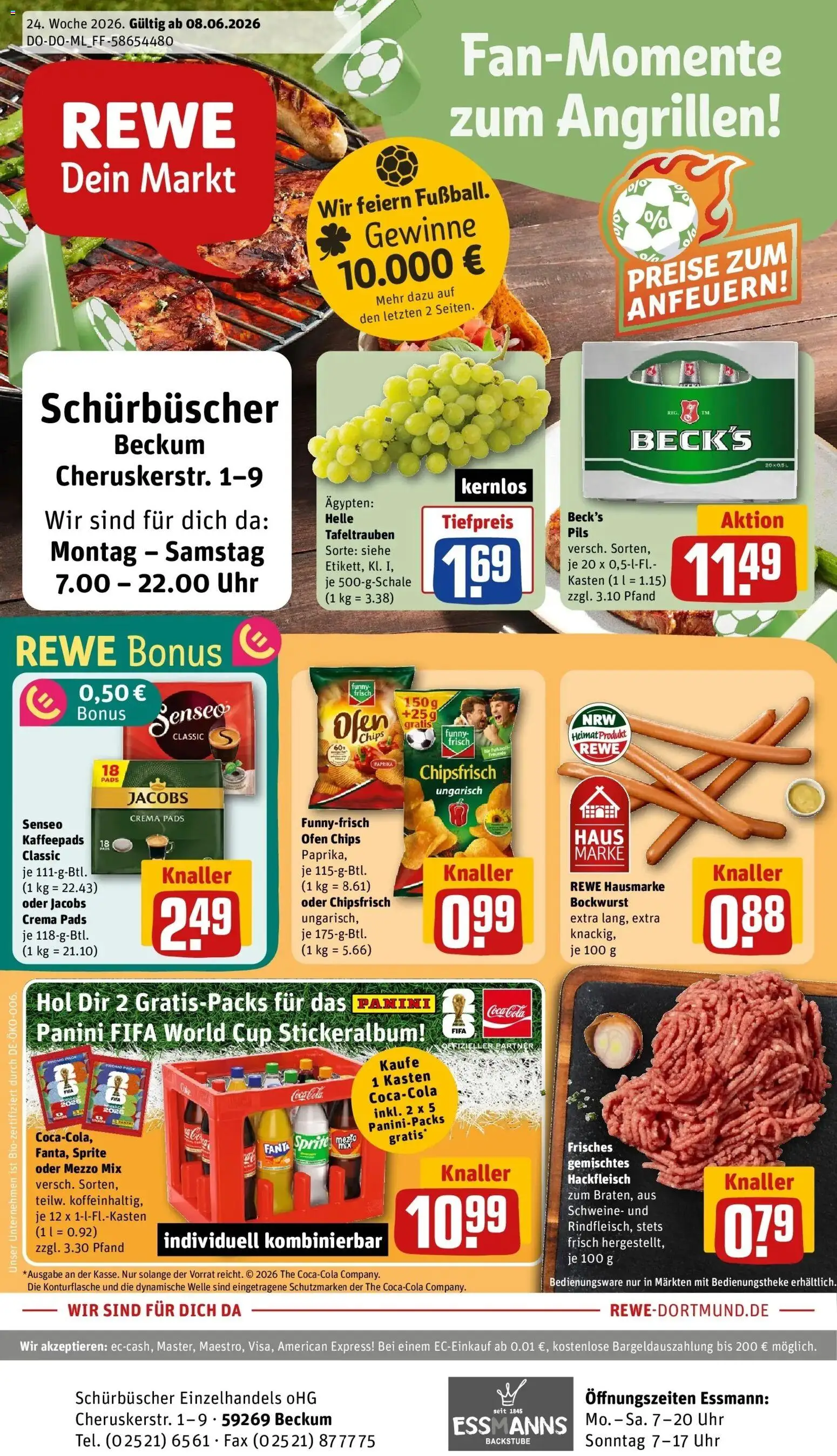 Vorschau von dem Prospekt des Geschäftes Rewe, gültig ab dem 08.06.2026