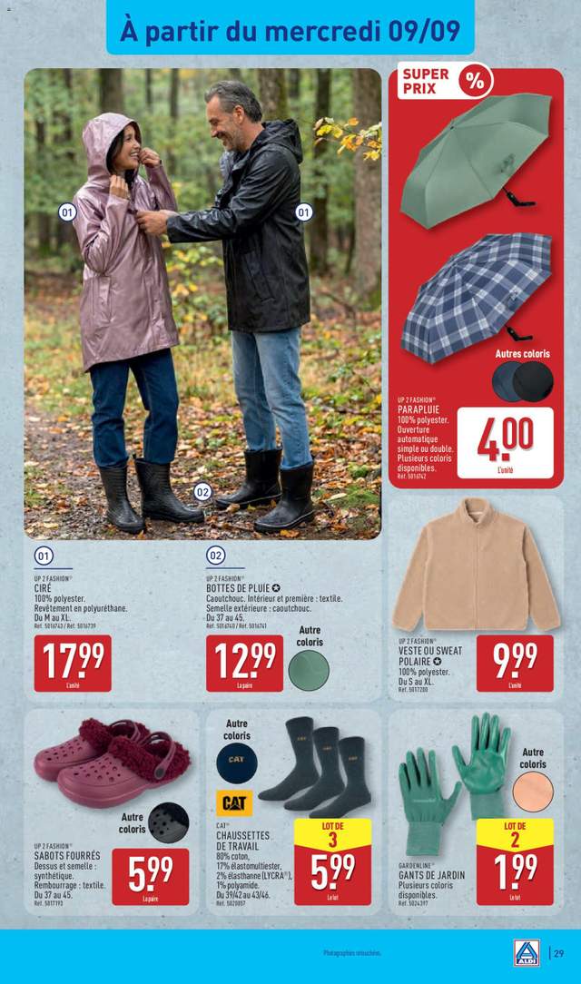 Nouveau catalogue Aldi à partir du 08/09