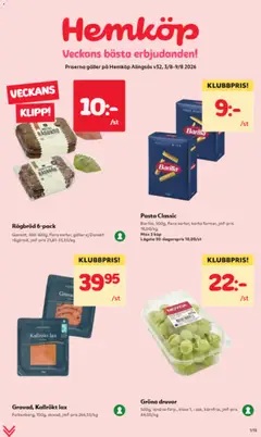 Förhandsgranska reklamblad Hemköp erbjudanden från butik Hemköp gäller från 03/08/2026