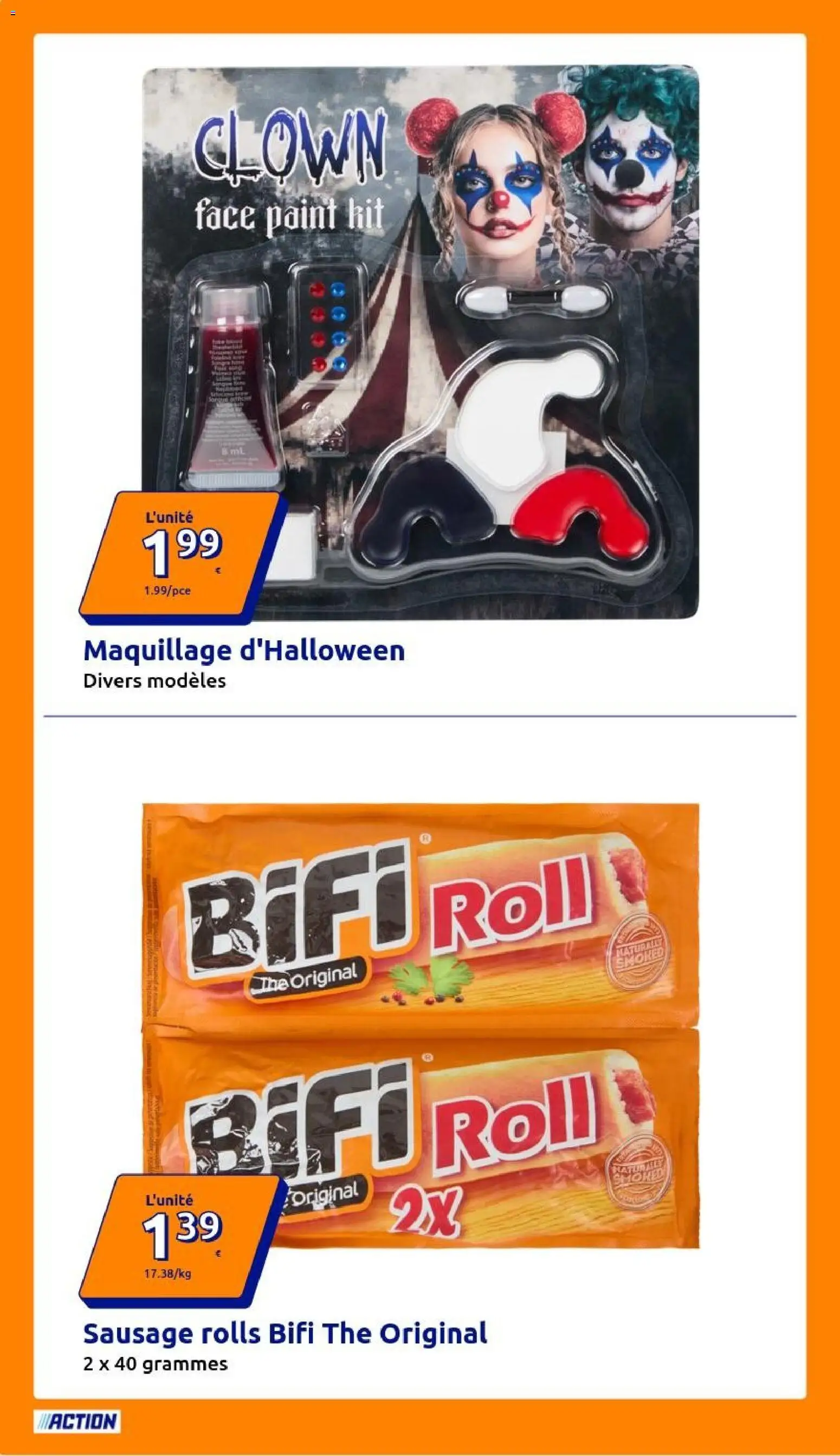 Prévisualisation de Action catalogue du magasin Action formulaire valide 28/10/2026 - Maquillage, Thé