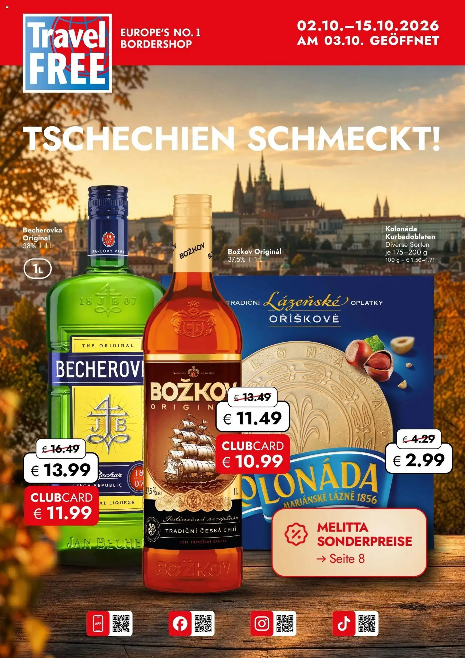 Vorschau der Angebote: Travel FREE Travel FREE Aktionsangebote gültig ab 02.10.2026
