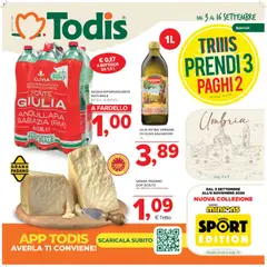 Anteprima dell'opuscolo Todis volantino Toscana - Umbria dal negozio Todis valido da 03/09/2026