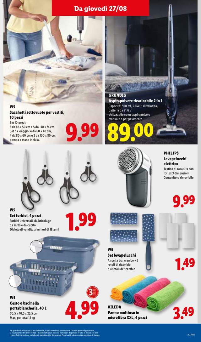 Nuovo volantino Lidl dal 27/08