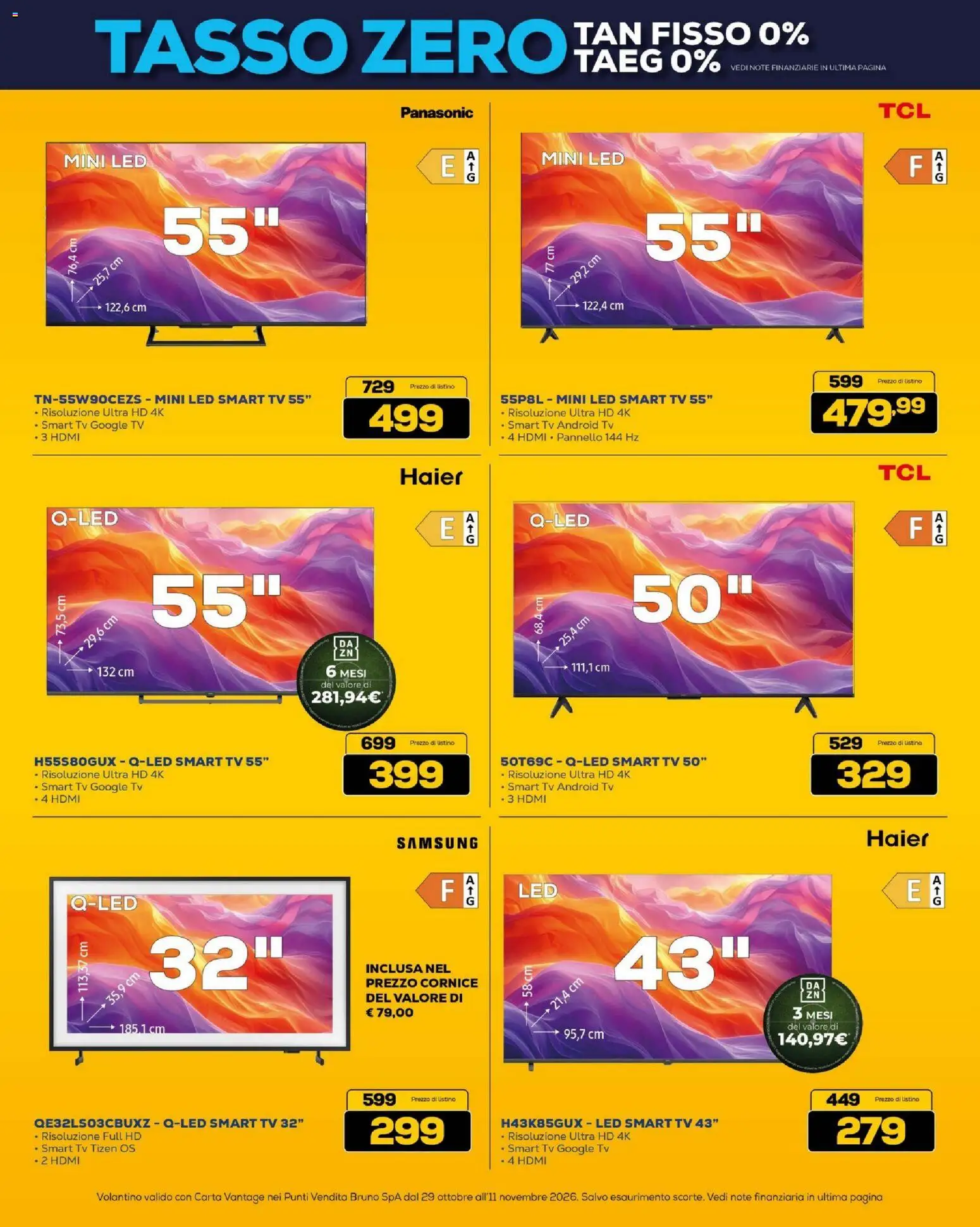 Anteprima dell'opuscolo BRUNO Black Friday ML dal negozio BRUNO valido da 29/10/2026 - Samsung, TV, smart TV
