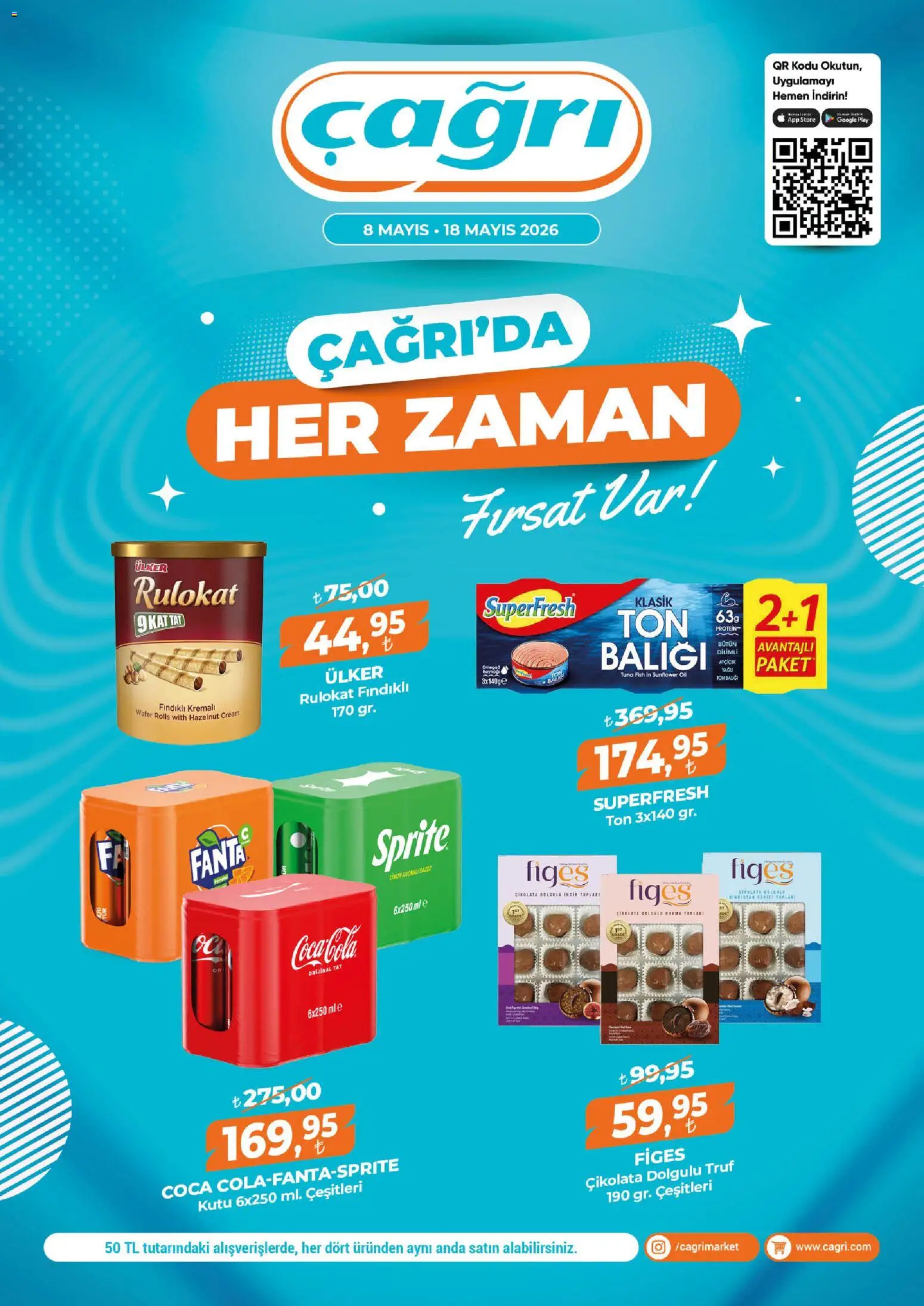 Çağrı Market Çağrı Market Katalog 08.05.2026 - Broşürünün önizlemesi - Çikolata, Kutu, Fanta, Sprite
