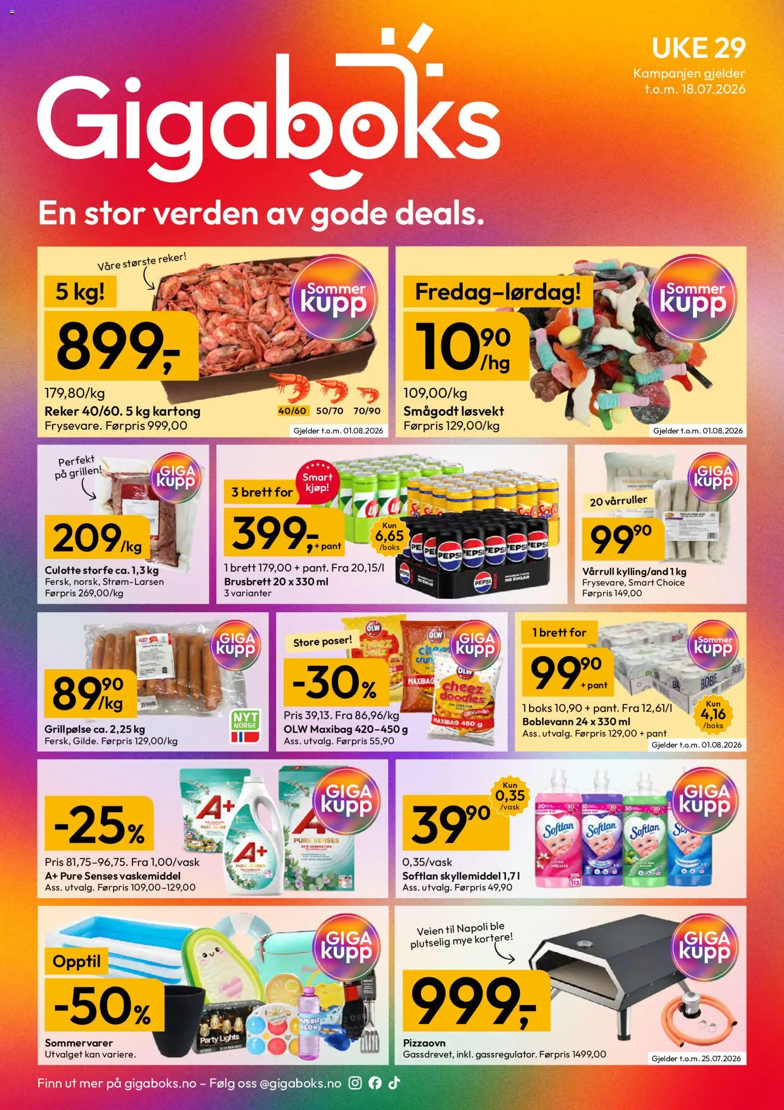 Forhåndsvis Gigaboks kundeavis fra butikk Gigaboks gyldig fra 13/07/2026