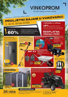 Pregled letka Vinkoprom Katalog trgovine Vinkoprom vrijedi od 01.06.2026
