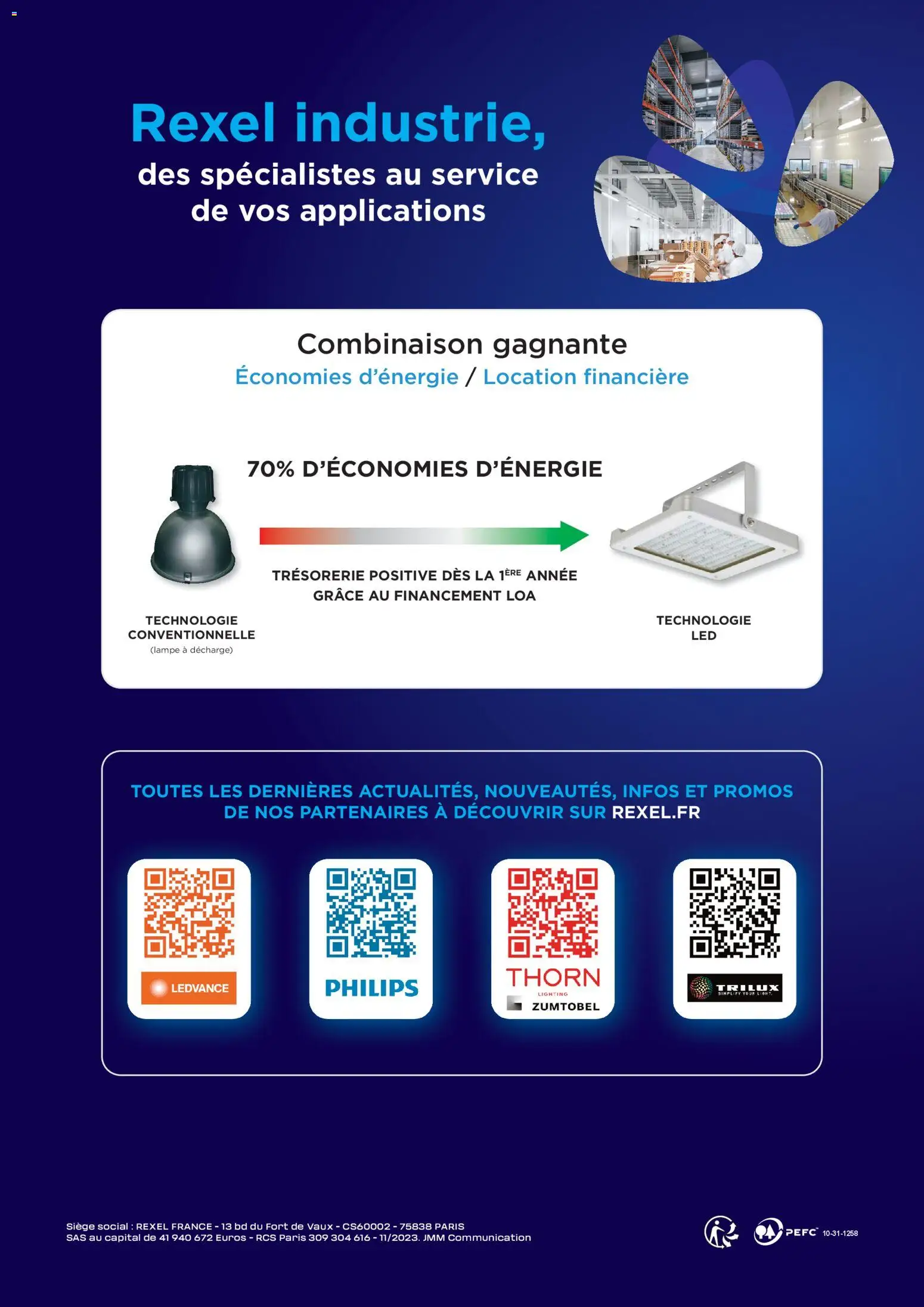 Prévisualisation de Rexel - éclairage industrie du magasin Rexel formulaire valide 16/04/2026 - Lampe, Combinaison