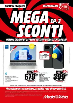 Anteprima dell'opuscolo Media World volantino dal negozio Media World valido da 10/08/2026