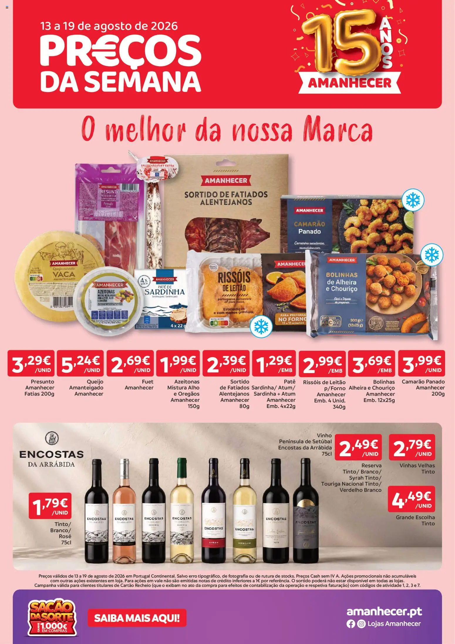 Pré-visualização do folheto da loja Amanhecer válida a partir de 13/08/2026