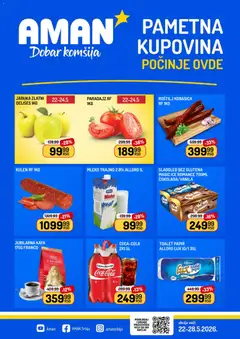 Pregled Aman kataloga - važi od 22.05.2026