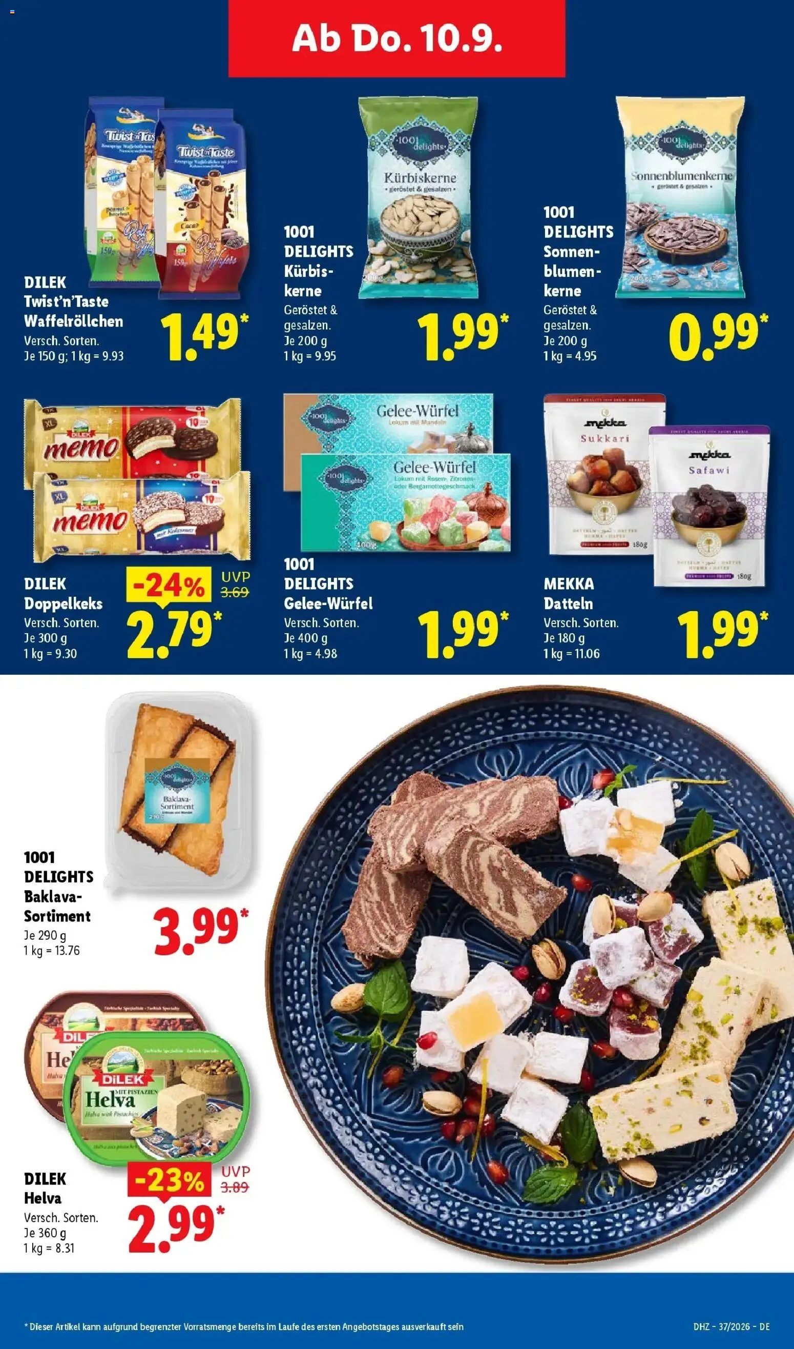 Vorschau von dem Prospekt des Geschäftes Lidl, gültig ab dem 07.09.2026 - Blumen, Kürbis, Pistazien, Mandeln, Zitronen