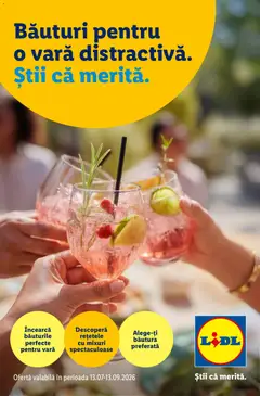 Previzualizarea de cataloage: Lidl Lidl Catalog De cocktailuri valabil de la 13.07.2026