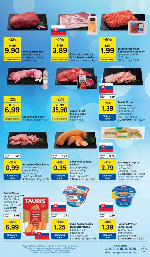 Nový Tesco leták od 09.09.