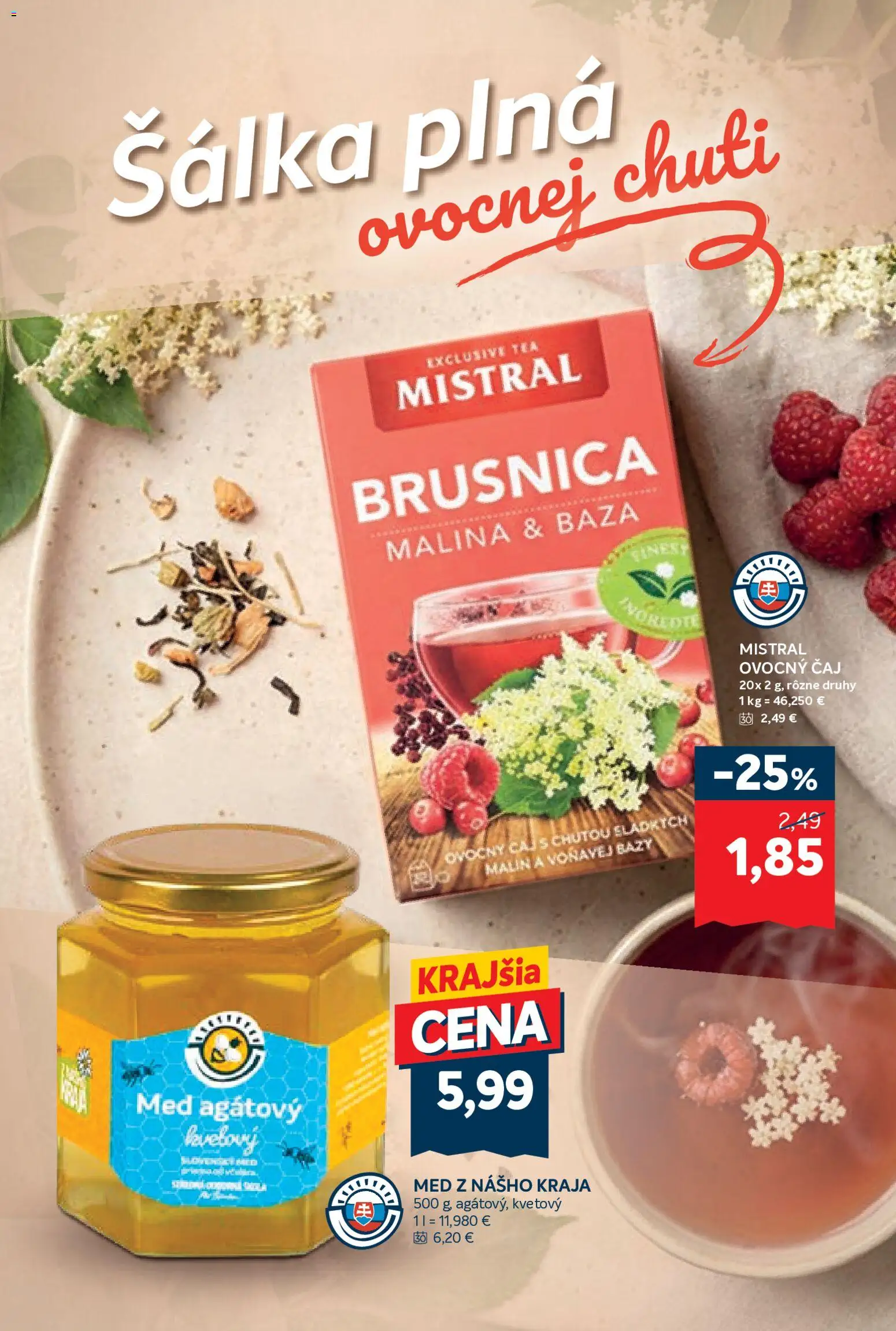 Náhľad Kraj letáku platného od 29.10.2026 - Med, Čaj, Ovocný čaj