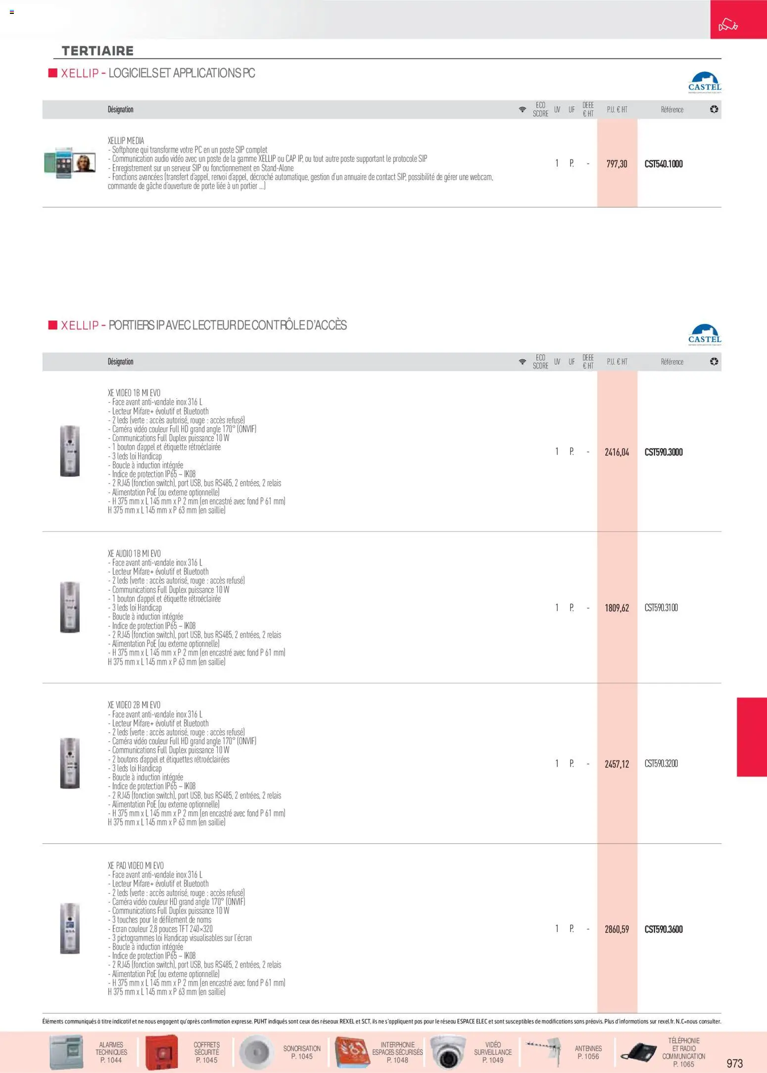 Prévisualisation de Brochure sécurité, communication du magasin Rexel formulaire valide 18/11/2025 - Vidéo, Radio, Alimentation, Étiquette, Caméra, Audio, Caméra vidéo, Portier