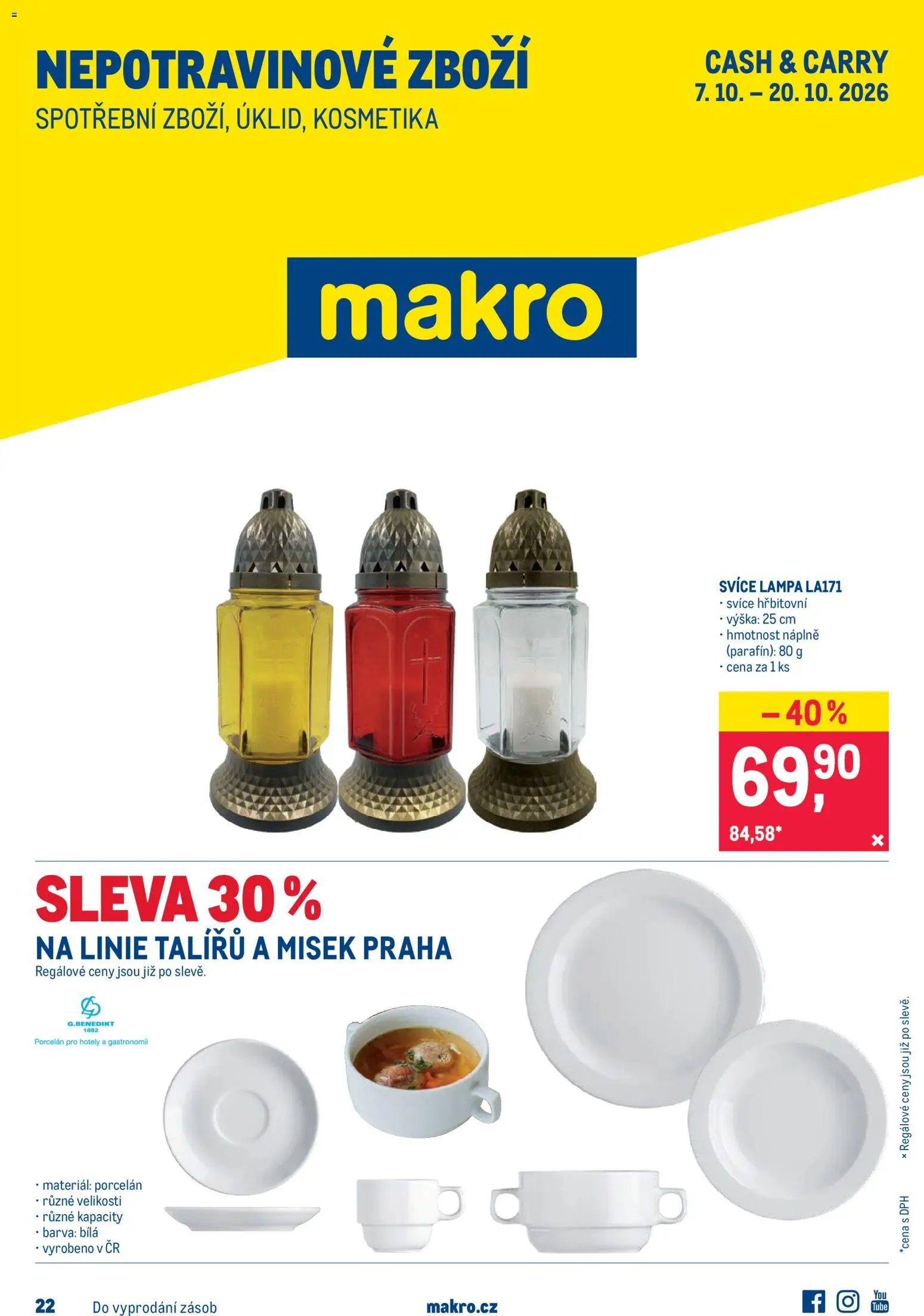 Náhled nabídky: Makro Makro leták - Nepotravinové zboží platný od 07.10.2026 - Lampa