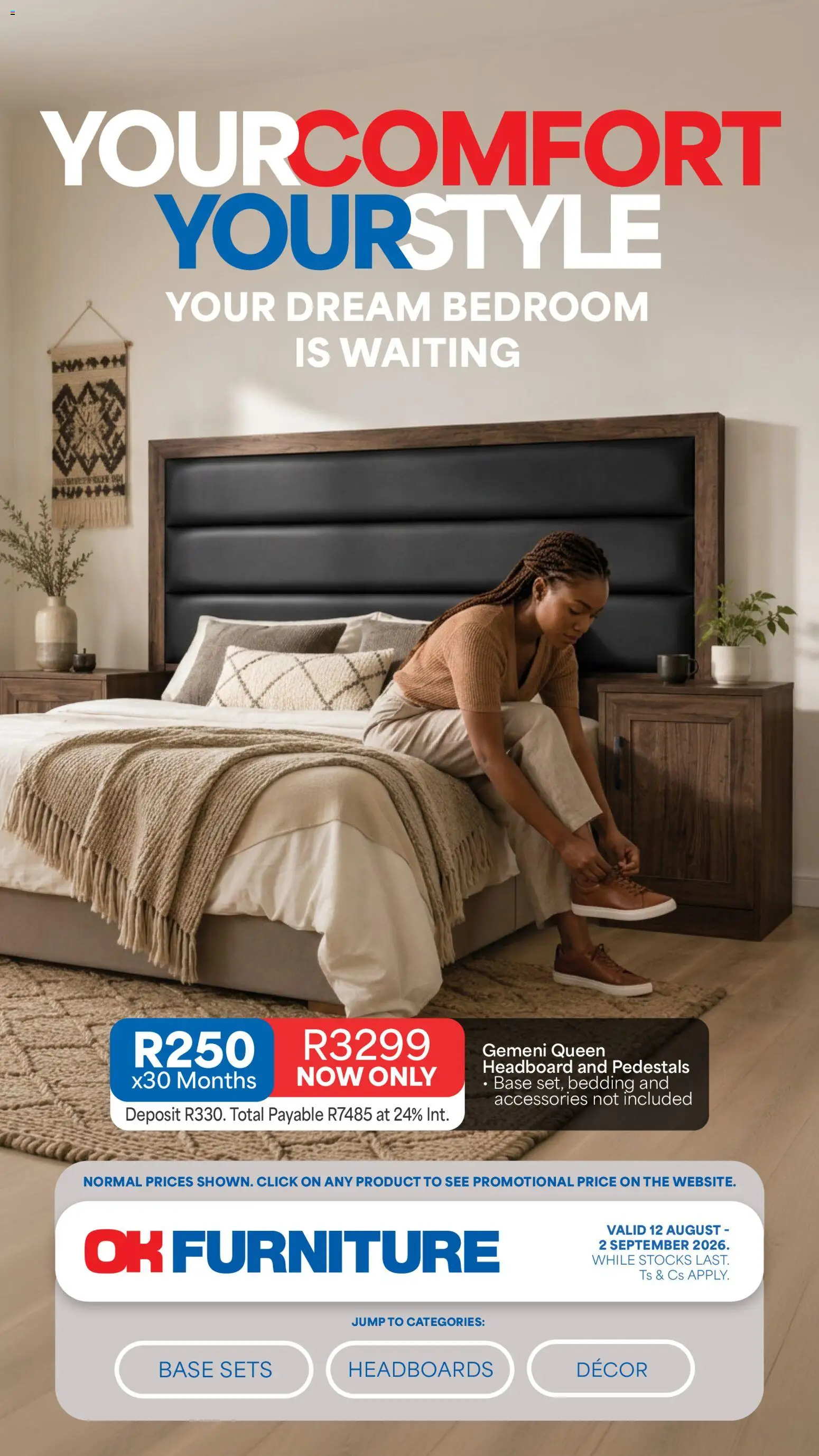 Preview of OK Furniture flyer valid from 12/08/2026