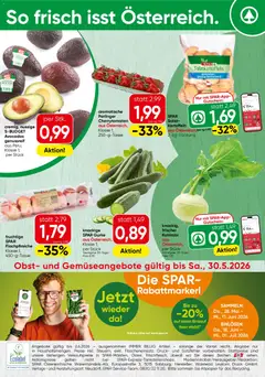 Vorschau der Angebote: Spar Spar Obst & Gemüse gültig ab 25.05.2026