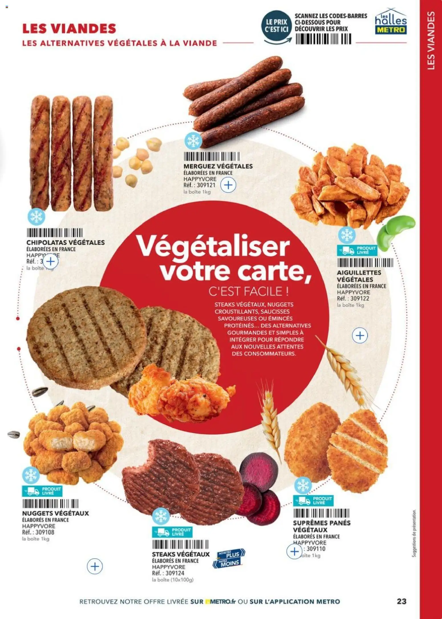 Prévisualisation de METRO - Restauration rapide du magasin METRO formulaire valide 14/04/2026 - Livre, Nuggets, Merguez, Saucisses, Viande, Chipolatas