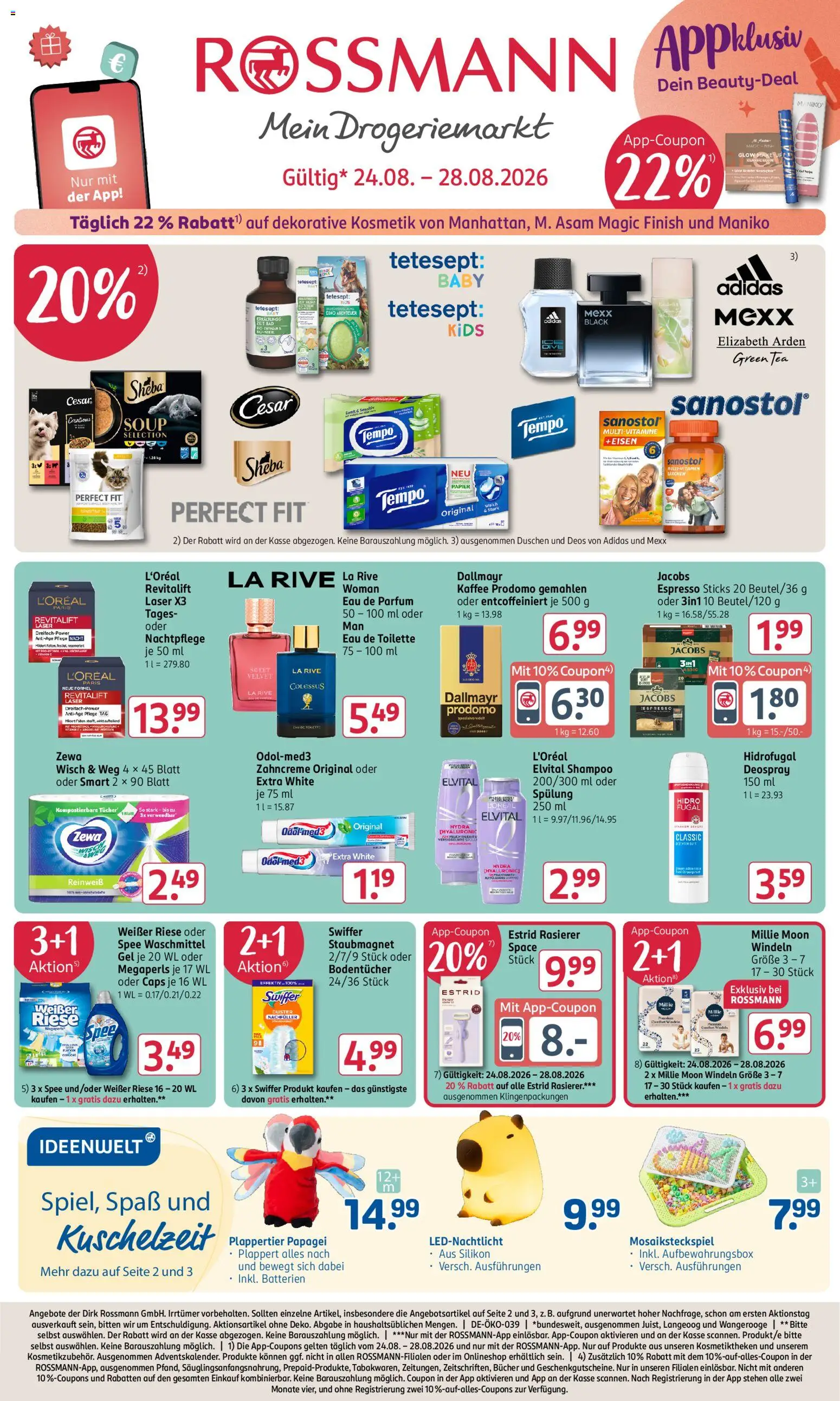 Vorschau von dem Prospekt des Geschäftes Rossmann, gültig ab dem 24.08.2026
