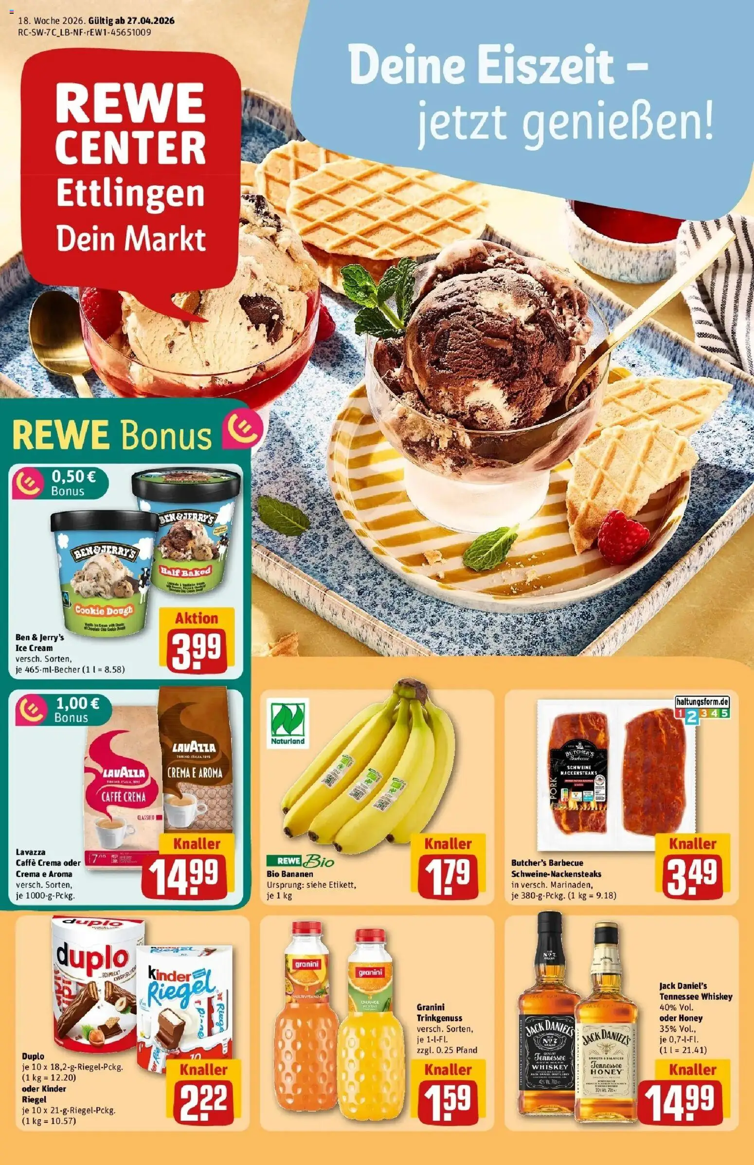 Vorschau von dem Prospekt des Geschäftes Rewe, gültig ab dem 27.04.2026