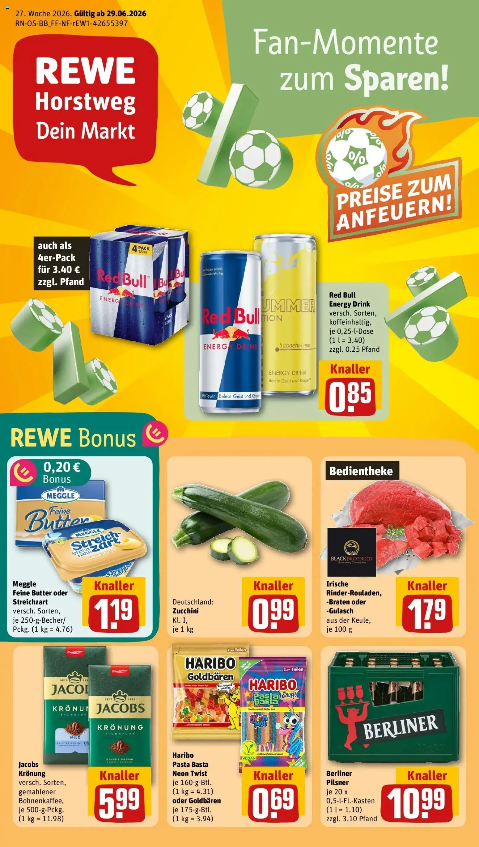 Vorschau von dem Prospekt des Geschäftes Rewe, gültig ab dem 28.06.2026