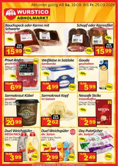 Vorschau der Angebote: Wurstico Abholmarkt Wurstico Abholmarkt Andro Spezialitäten gültig ab 19.09.2026