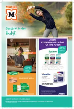 Vorschau des Merkblatts Müller aktionen Ihr Gesundheitsspezialist vom Shop Müller gültig von 01.10.2026 bis 28.10.2026