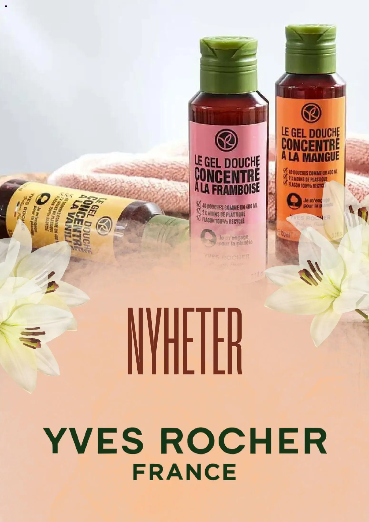 Förhandsgranska reklamblad Yves Rocher erbjudanden från butik Yves Rocher gäller från 01/09/2026 - Nyheter
