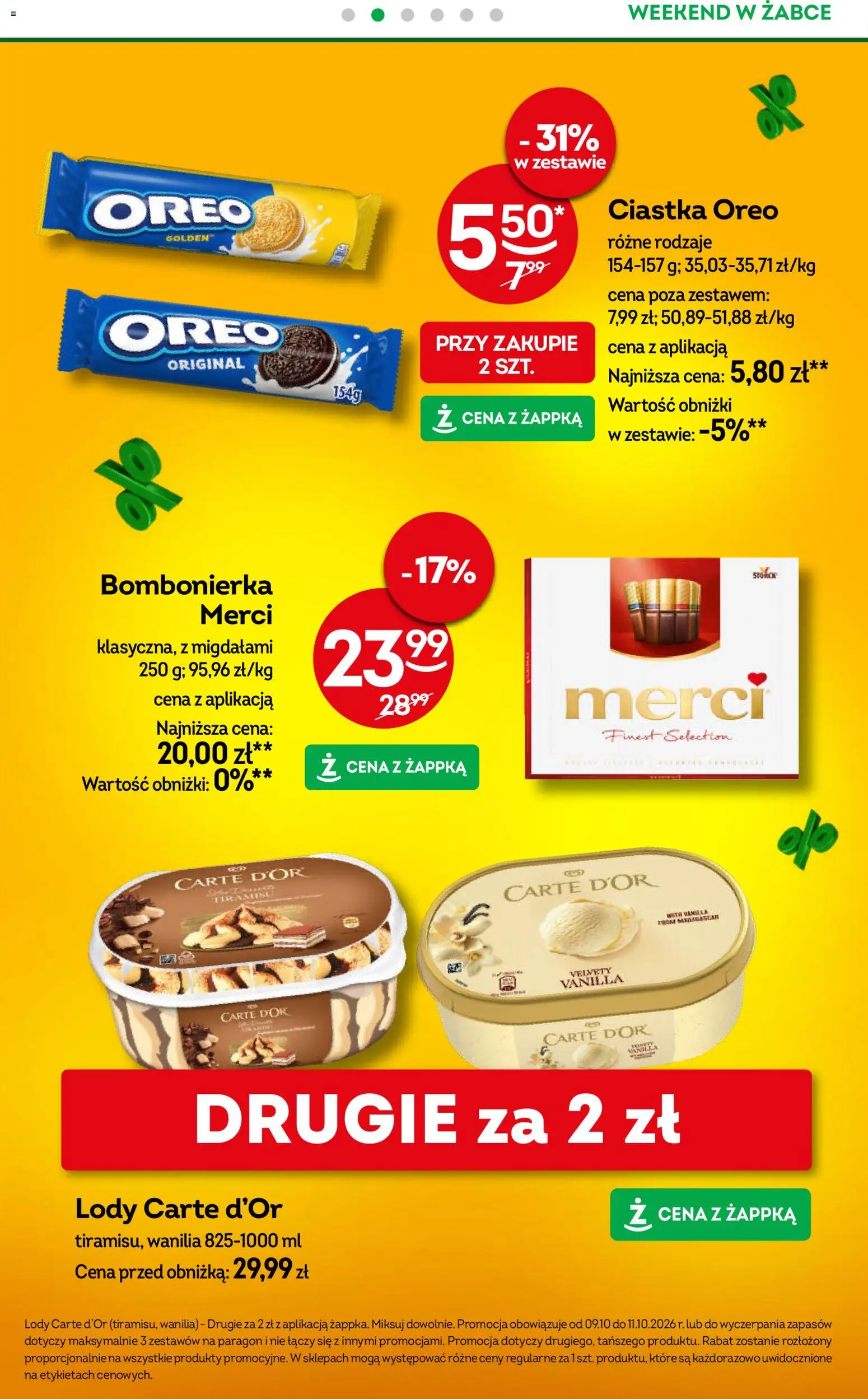 Pogląd gazetki "Żabka gazetka - Weekendowe promocje" ze sklepu Żabka ważnej od 09.10.2026