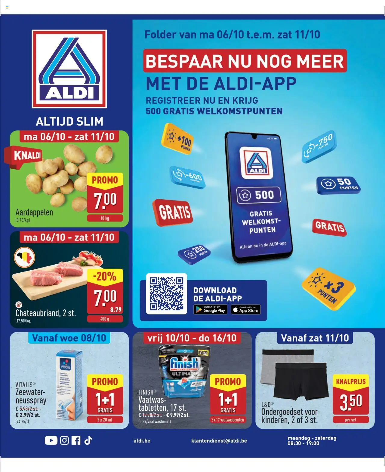 Voorbeeld van Folder week 41 van winkel Aldi geldig vanaf 06/10/2025 - Aardappelen