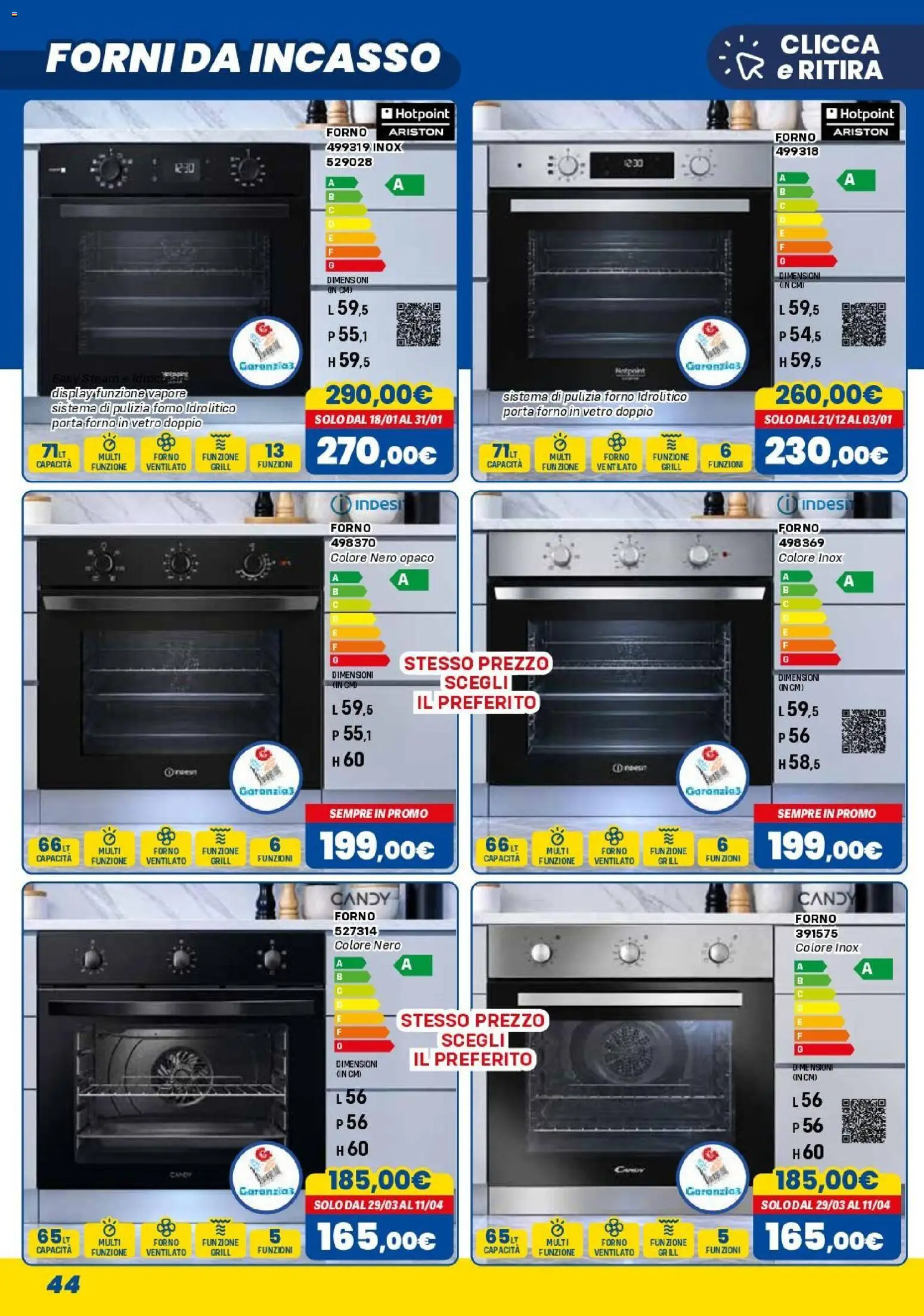Anteprima dell'opuscolo Orizzonte volantino Elettro dal negozio Orizzonte valido da 01/11/2026 - Forno, Cd, Porta