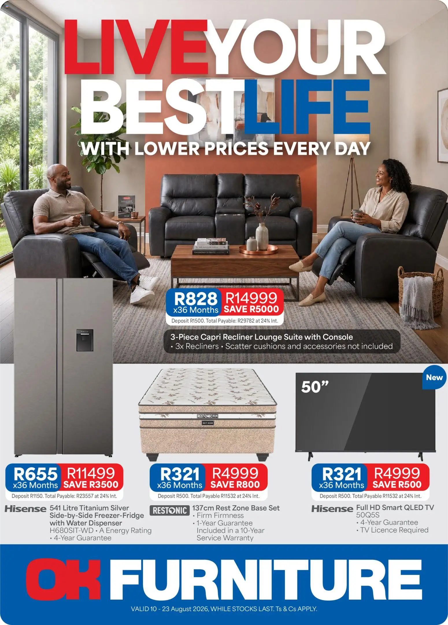Preview of OK Furniture flyer valid from 10/08/2026