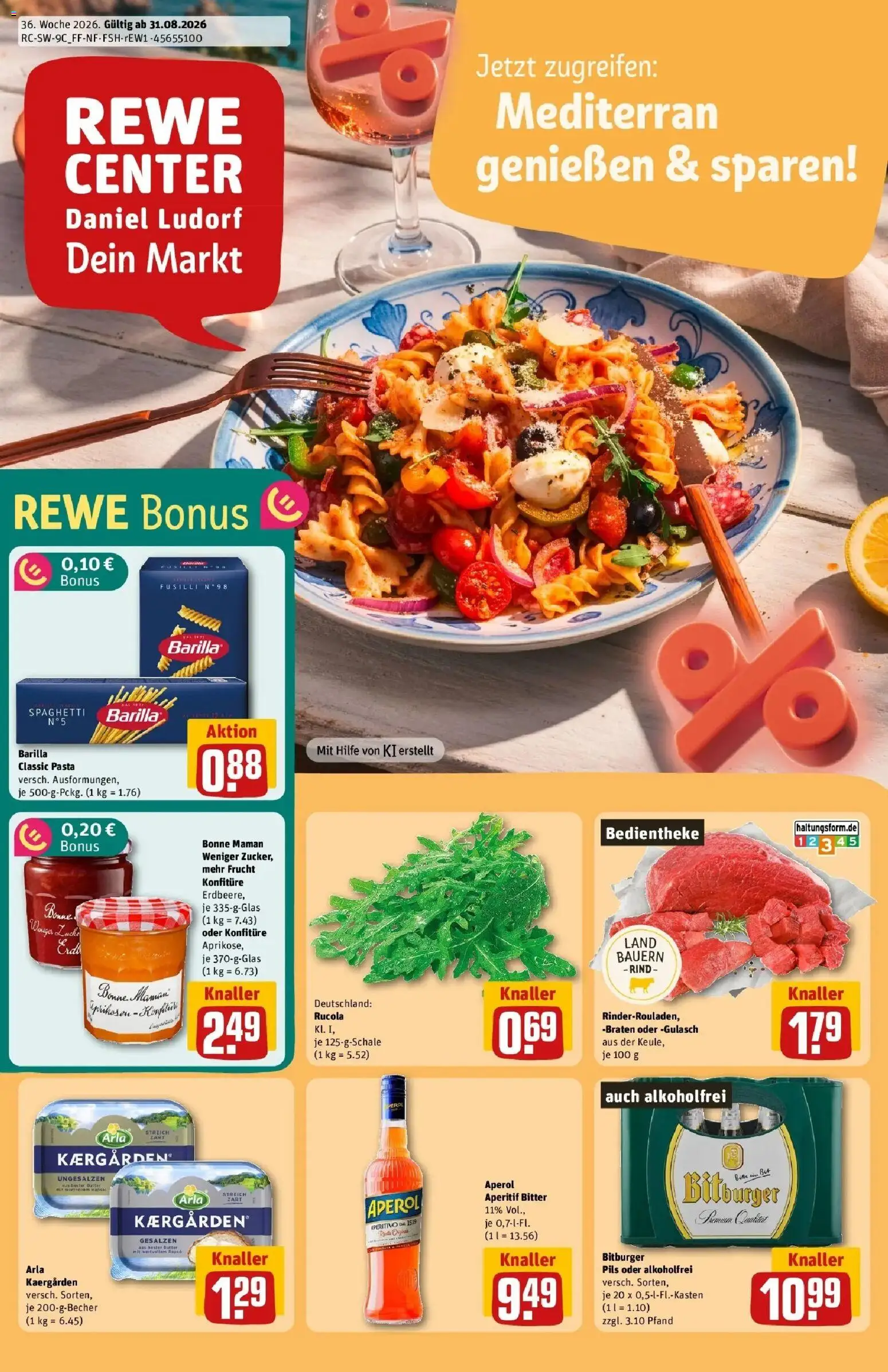Vorschau von dem Prospekt des Geschäftes Rewe, gültig ab dem 31.08.2026