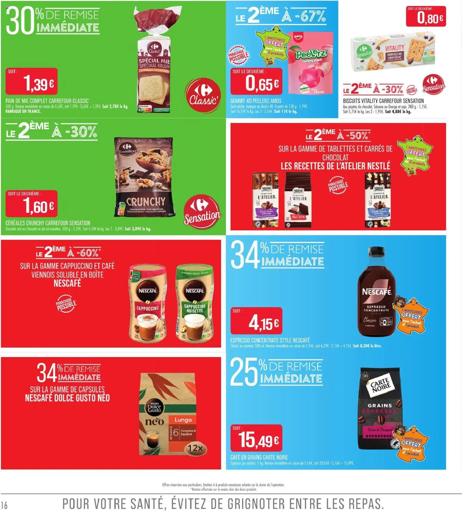 Prévisualisation de Match Supermarché prospectus du magasin Match Supermarché formulaire valide 01/09/2026 - Dolce Gusto, Chocolat, Lait, Café en grains, Capsules, Carte Noire, Chocolat au lait, Café en grains Carte Noire