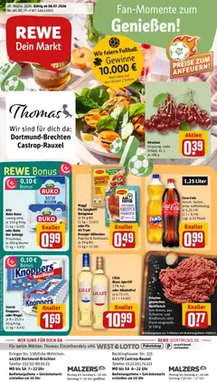Vorschau von dem Prospekt des Geschäftes Rewe, gültig ab dem 06.07.2026