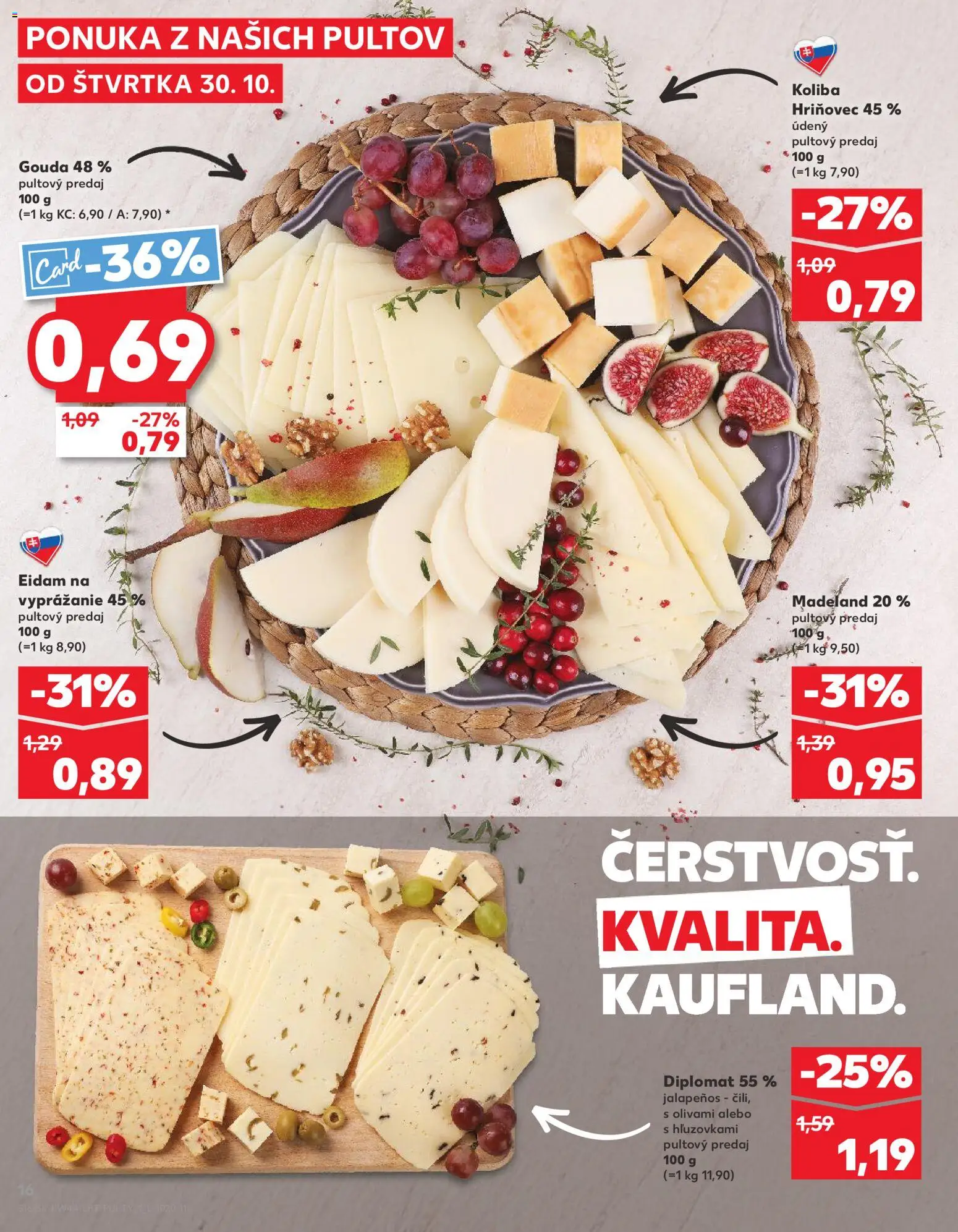 Náhľad Kaufland letáku platného od 30.10.2025 - Gouda, Eidam