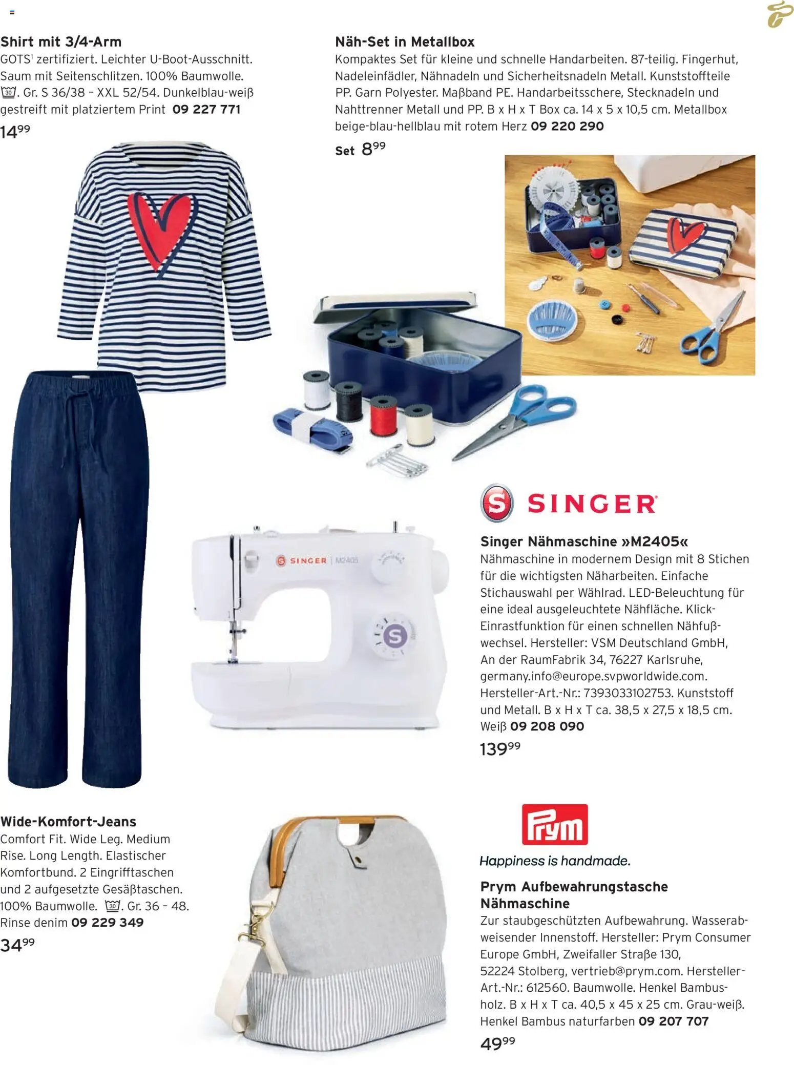 Vorschau von dem Prospekt des Geschäftes Tchibo, gültig ab dem 01.09.2026 - Nähmaschine, Box, Shirt