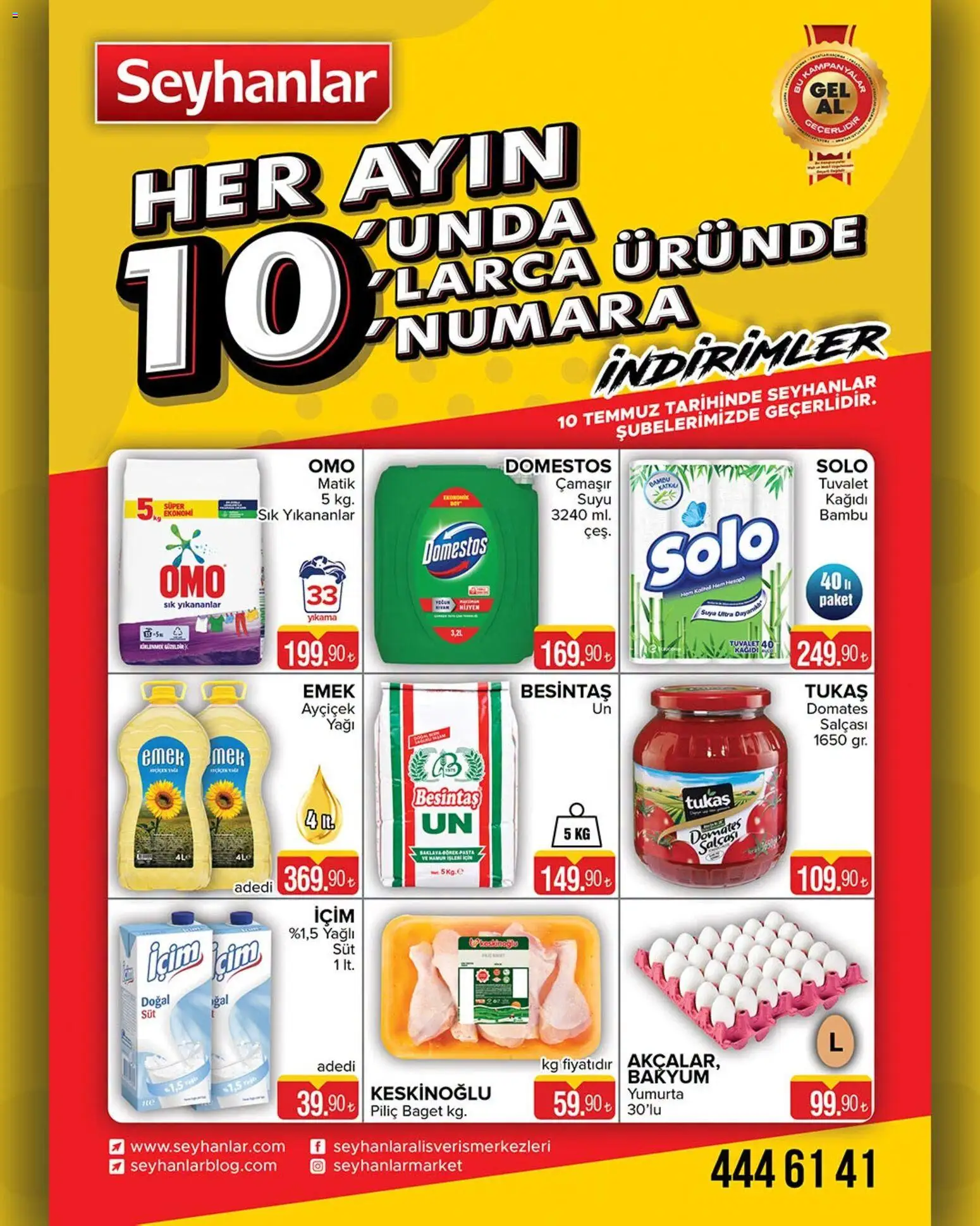 Seyhanlar Market Seyhanlar Market Katalog 10.07.2026 - Broşürünün önizlemesi